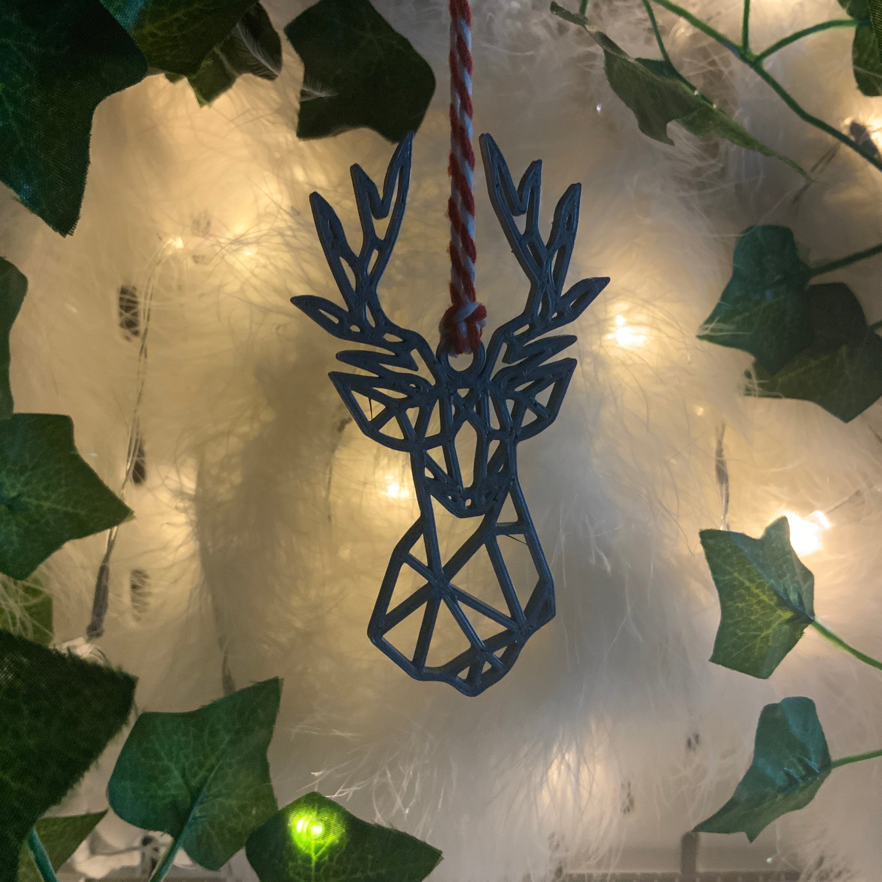 Geometric Deer Christmas Decoration