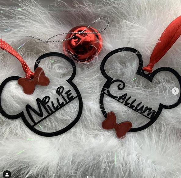 Mickey & Minnie Personalised Christmas Decorations