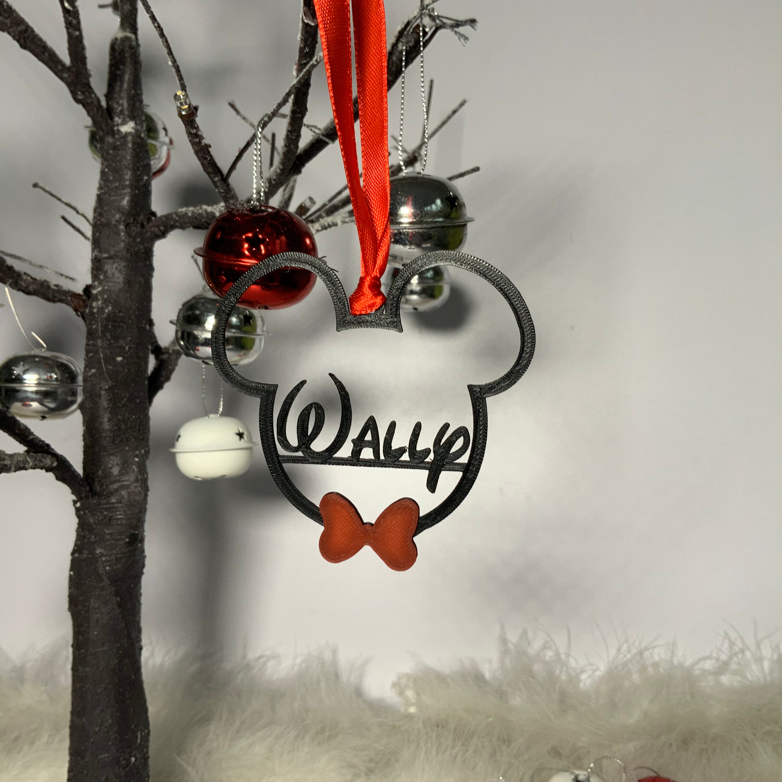 Mickey & Minnie Personalised Christmas Decorations