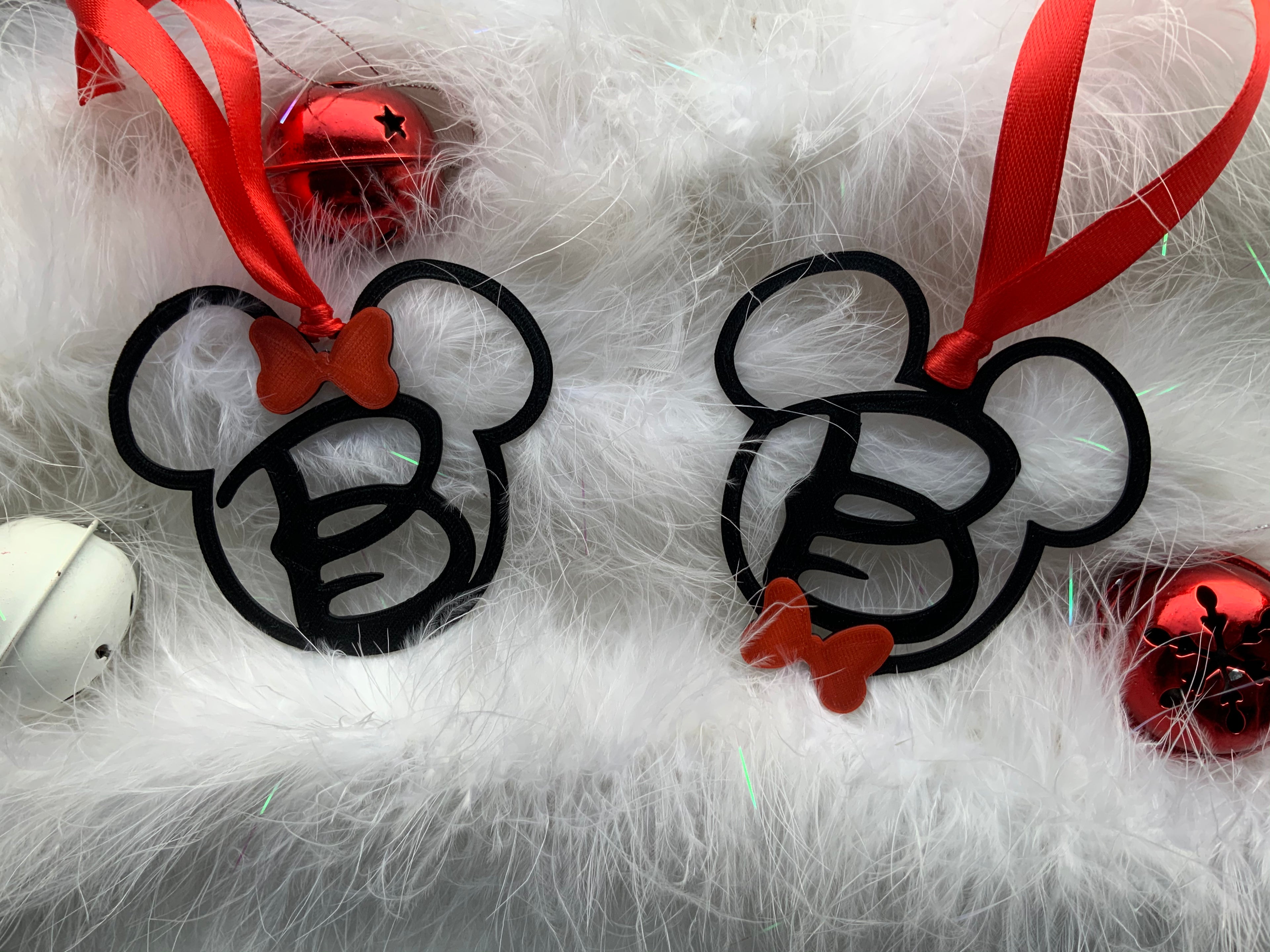 Mickey & Minnie Lettered Christmas Decorations