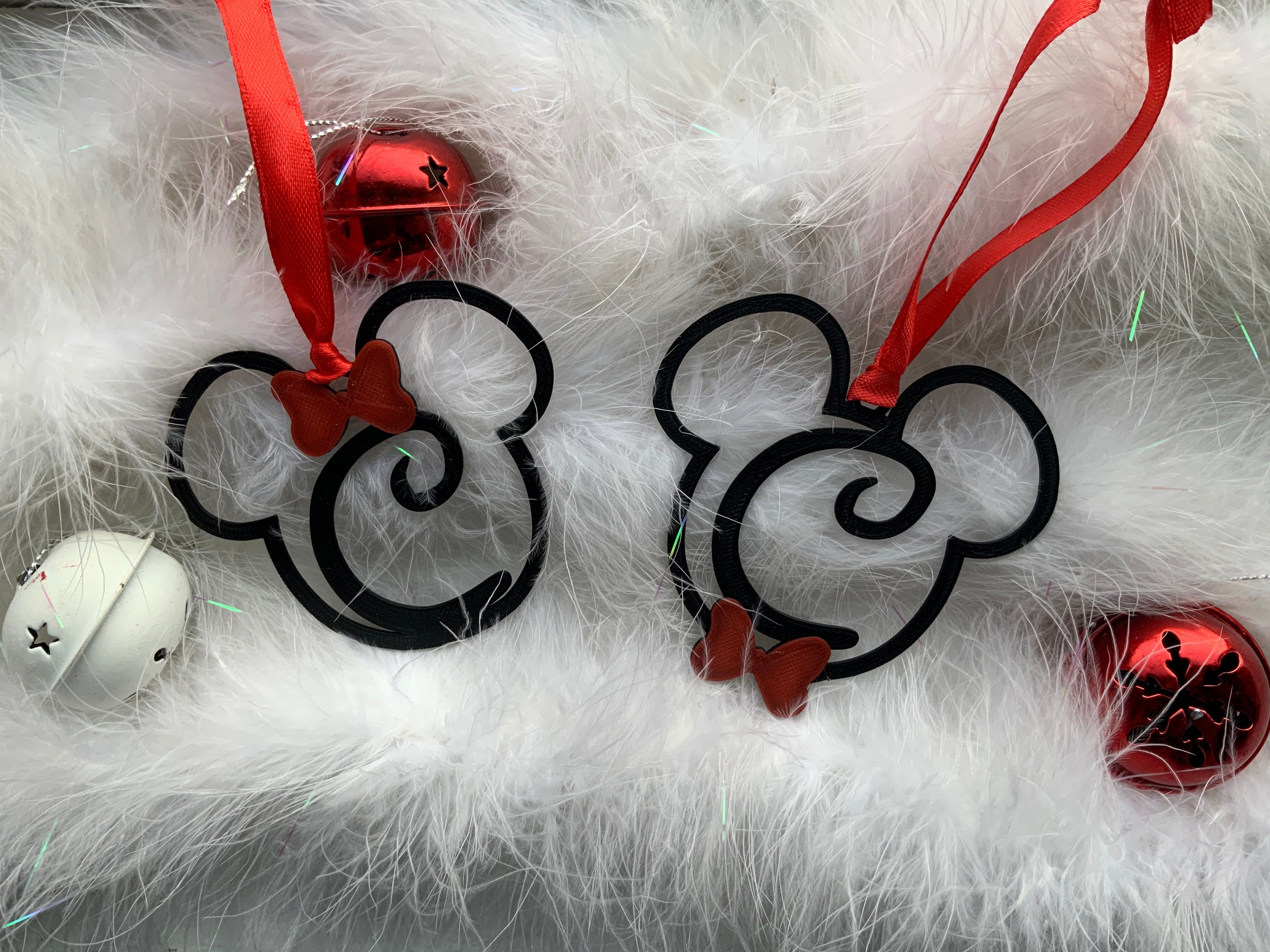 Mickey & Minnie Lettered Christmas Decorations