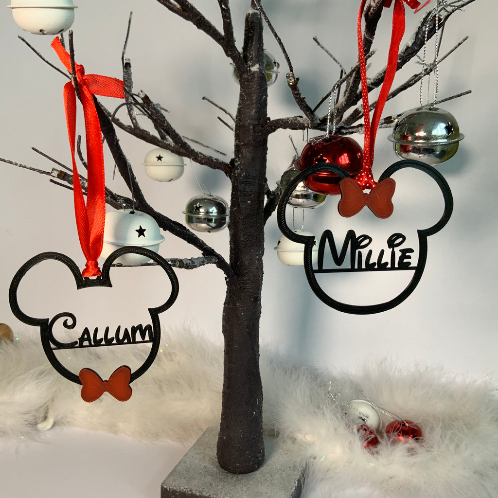 Mickey & Minnie Personalised Christmas Decorations
