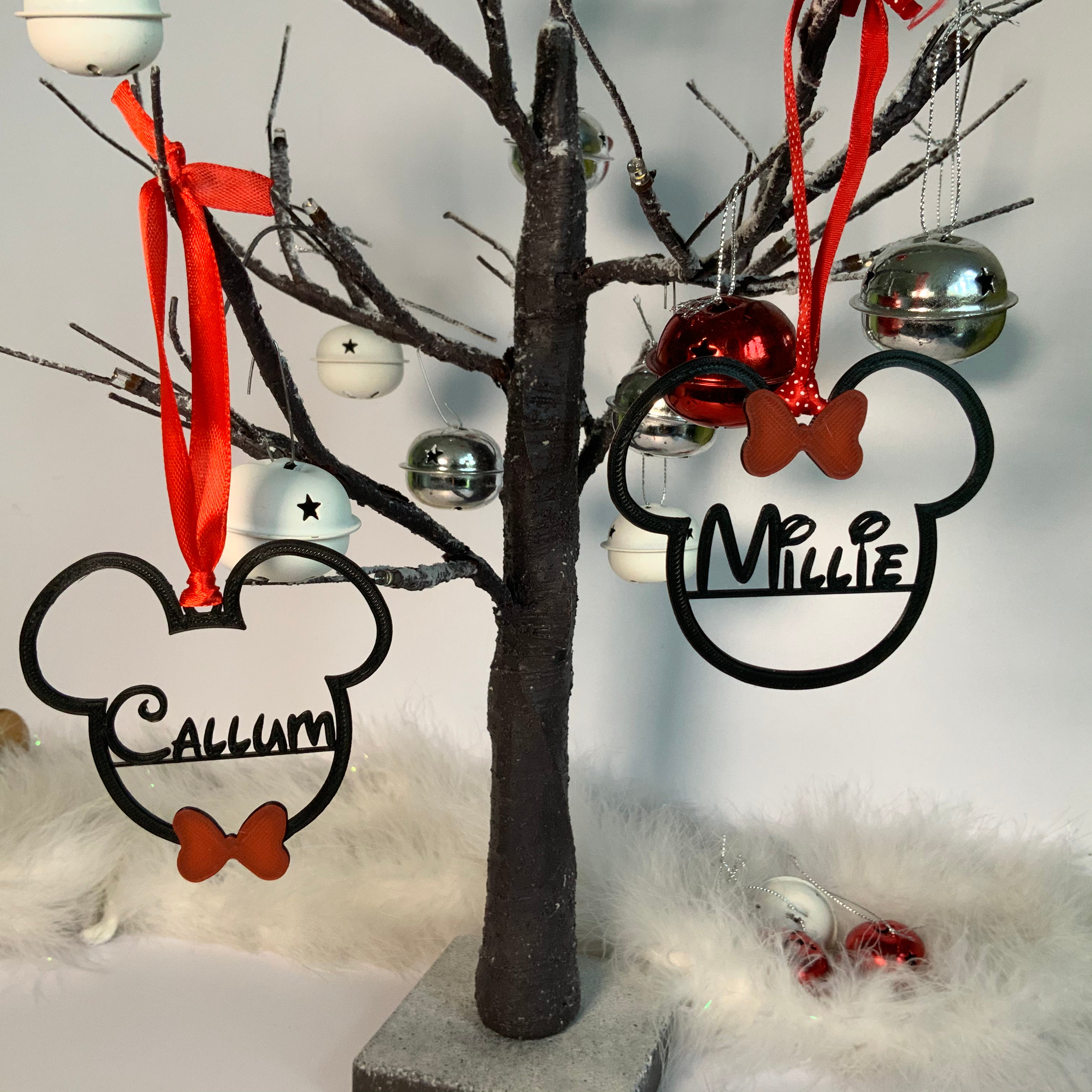Mickey & Minnie Personalised Christmas Decorations