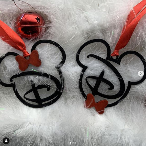 Mickey & Minnie Lettered Christmas Decorations